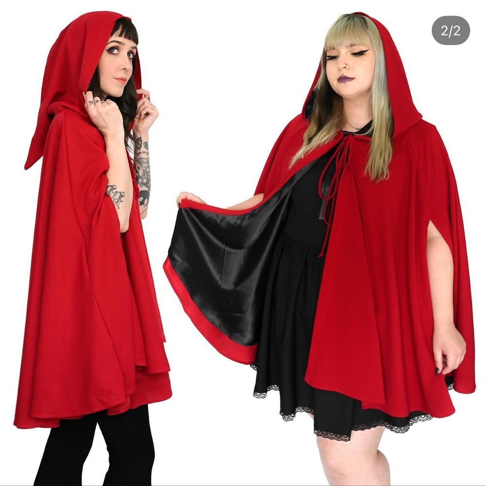 Foxblood Storybook Crimson Cape Plus Size